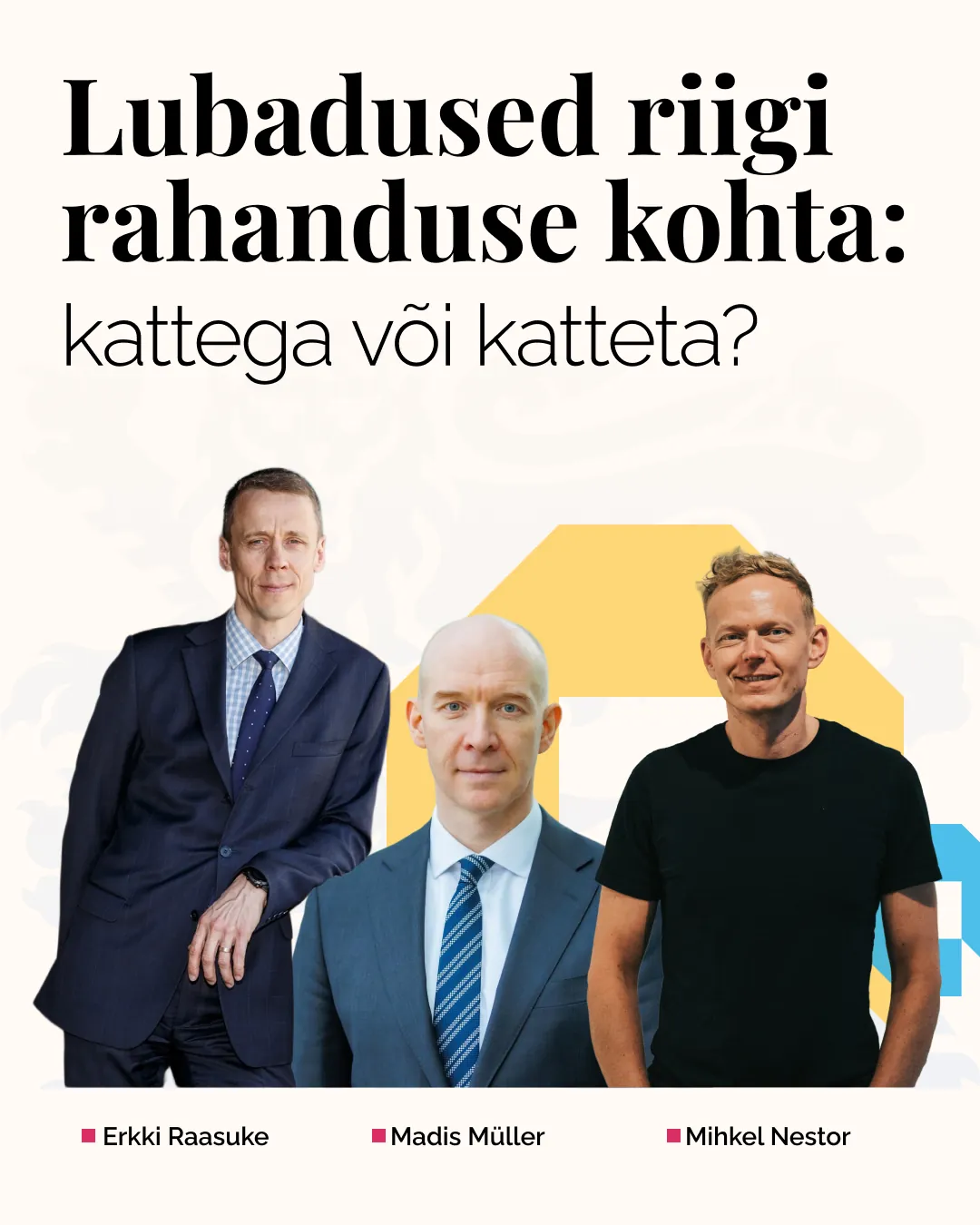 Opinion festival's debate banner