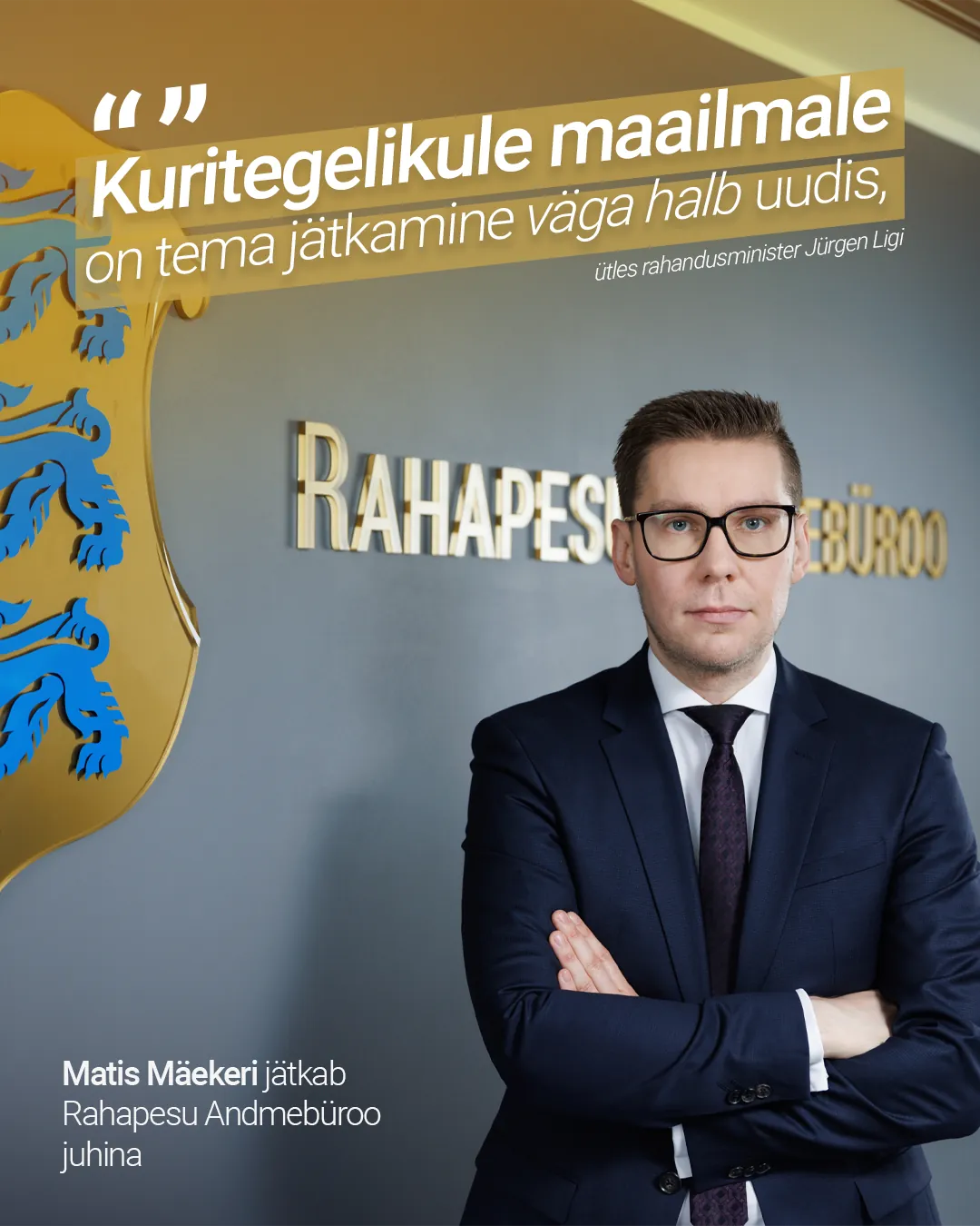 Superhero frame of the head of Financial Intelligence Unit