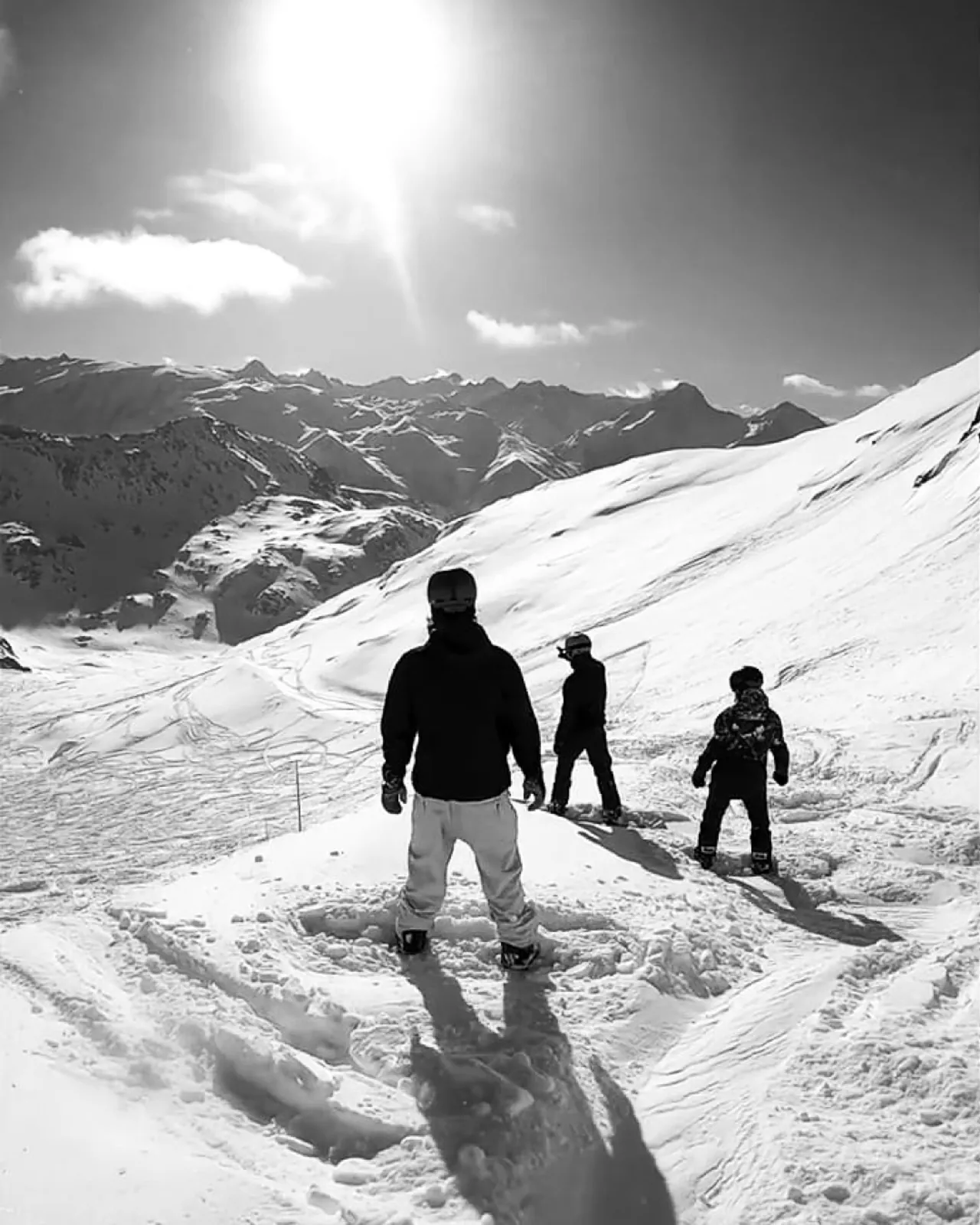 A powder day in the Alps